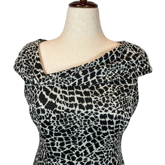Evan-Picone Sheath Dress Size 10 Animal Print Stretch Career Office Cocktail - Picture 2 of 9